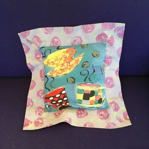 Pillow Cover Hand-painted by Silkscapes 14.5” square